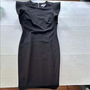 Calvin Klein Black Sleeveless Sheath Mini Dress Size 4